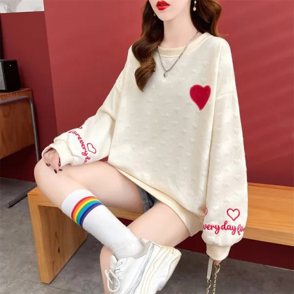 Japanese Embroidered Jacquard Sweatshirt (AW 2025, Thickened, Long Sleeve)