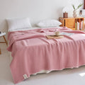 Honeycomb Cotton Summer Throw Blanket – Double Bed & Sofa Cover Quilt