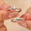 Six Claws Crystal Copper Plated Couple Ring – Valentine Gift Jewelry (Men & Women)