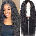 Women’s African Curly Middle-Part Wig