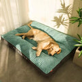 Winter Warm Corduroy Dog Bed – Soft Detachable Pet Sleeping Mat for All Dog Sizes