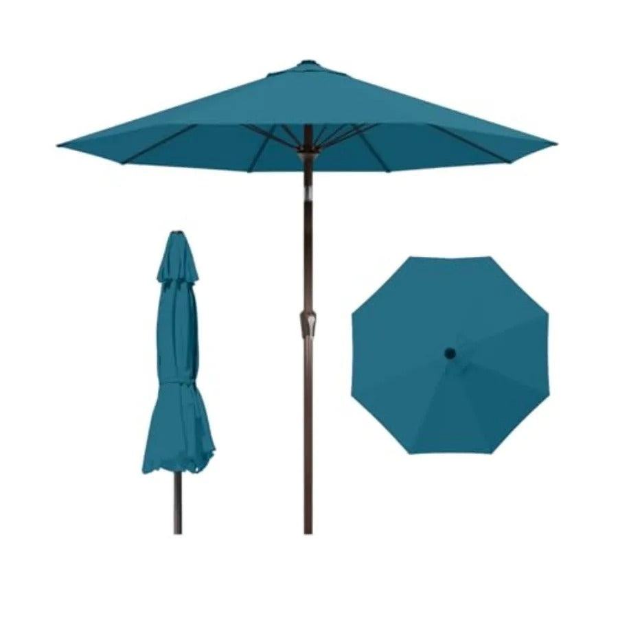 10ft Patio Umbrella with Crank & Tilt, UV-Resistant Waterproof Canopy
