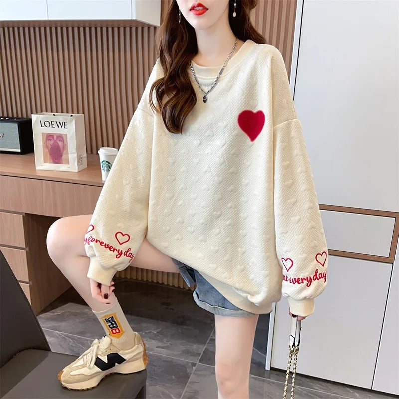 Japanese Embroidered Jacquard Sweatshirt (AW 2025, Thickened, Long Sleeve)