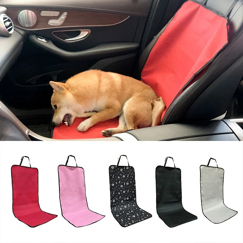 Waterproof Pet Car Front Seat Cover (106×49cm) – Oxford Cloth for Dogs & Cats
