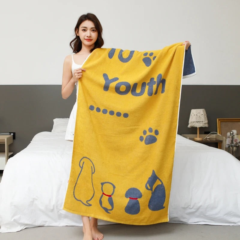 Cotton Bath Towel – Thick, Soft, Quick Dry & Highly Absorbent (Men’s Use)