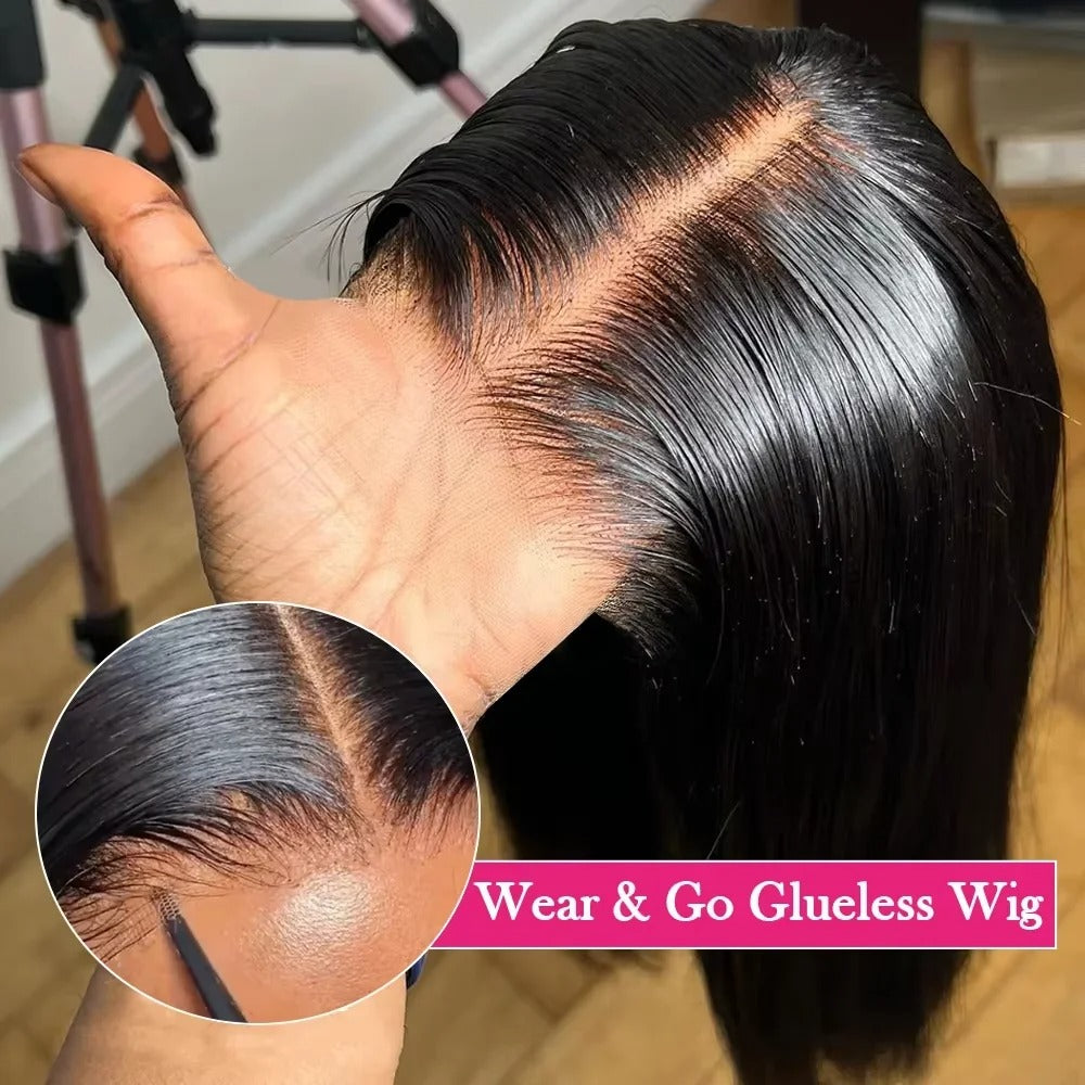 Wear & Go 6x4 Bone Straight Glueless Human Hair Wig