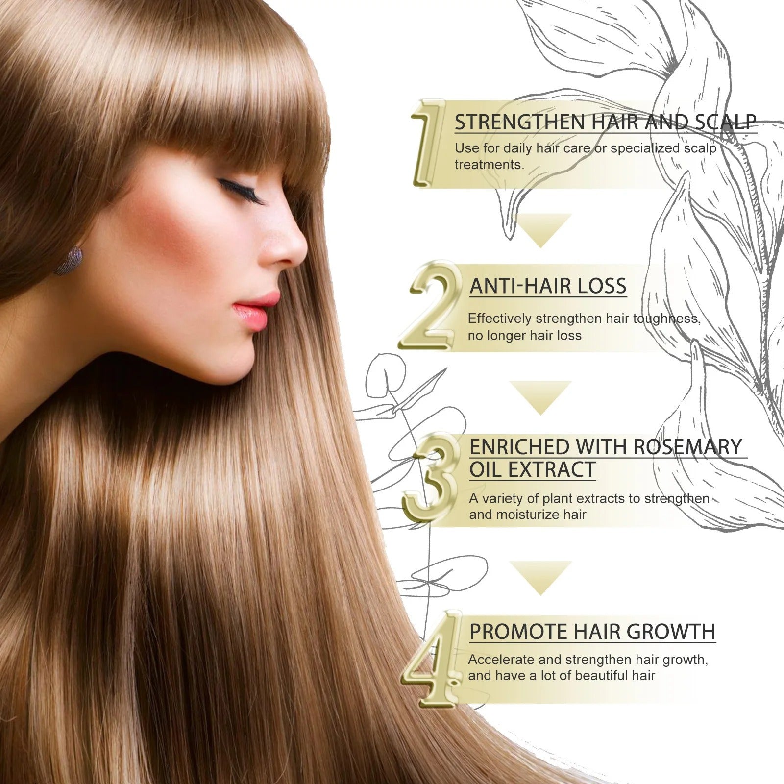 Eelhoe Rosemary Hair Oil – Hair Growth & Scalp Nourishing Serum