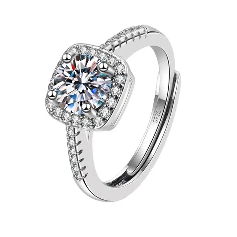 925 Sterling Silver CZ Stone Ring – Bridal Engagement Jewelry