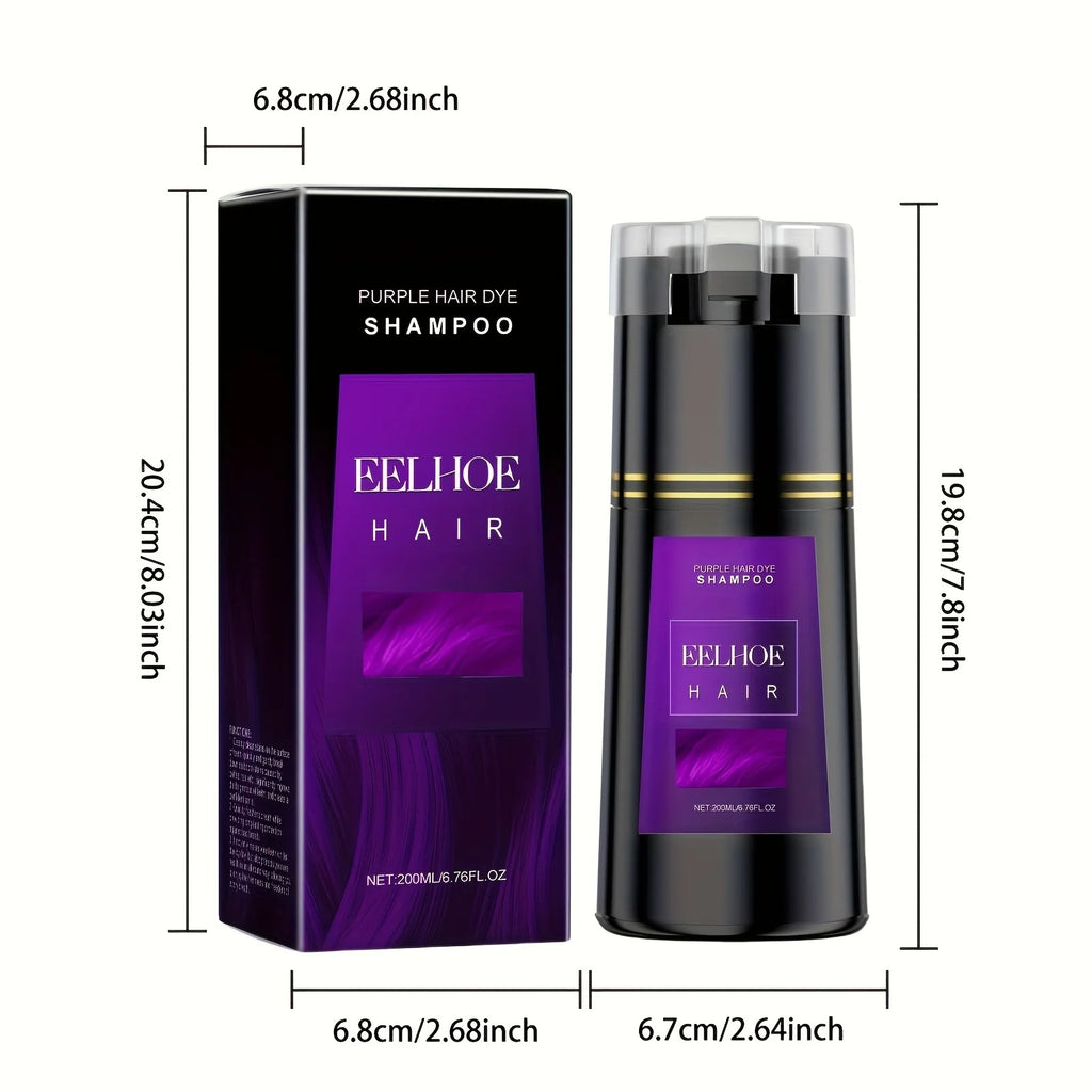 Purple Hair Dye Shampoo 3-in-1 – Easy & Long-Lasting Color