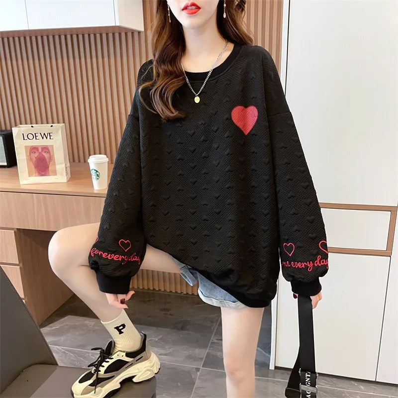 Japanese Embroidered Jacquard Sweatshirt (AW 2025, Thickened, Long Sleeve)