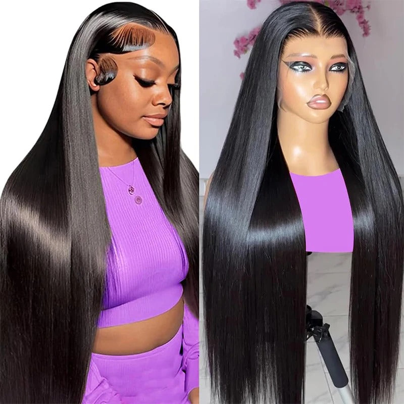 30" Bone Straight Human Hair Lace Front Wig (13x4/13x6)