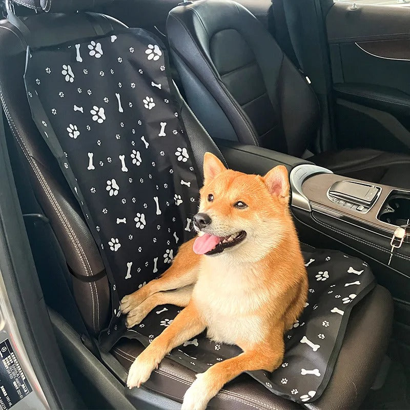 Waterproof Pet Car Front Seat Cover (106×49cm) – Oxford Cloth for Dogs & Cats