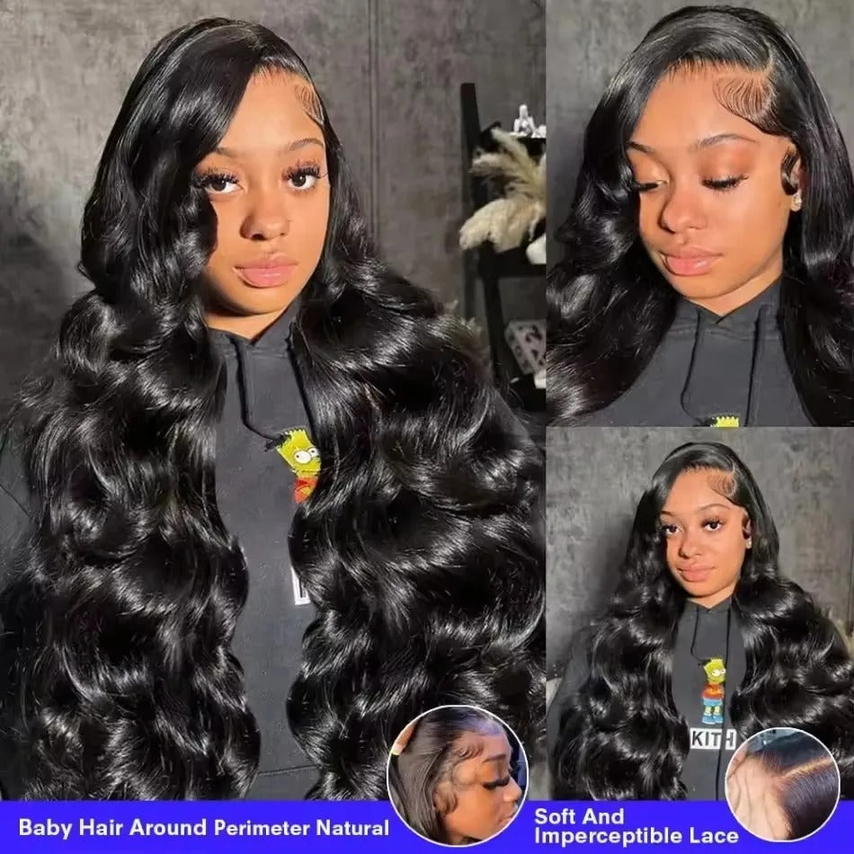 Body Wave HD Lace Front Human Hair Wig (13x4/13x6, Pre-Plucked, 30–40")