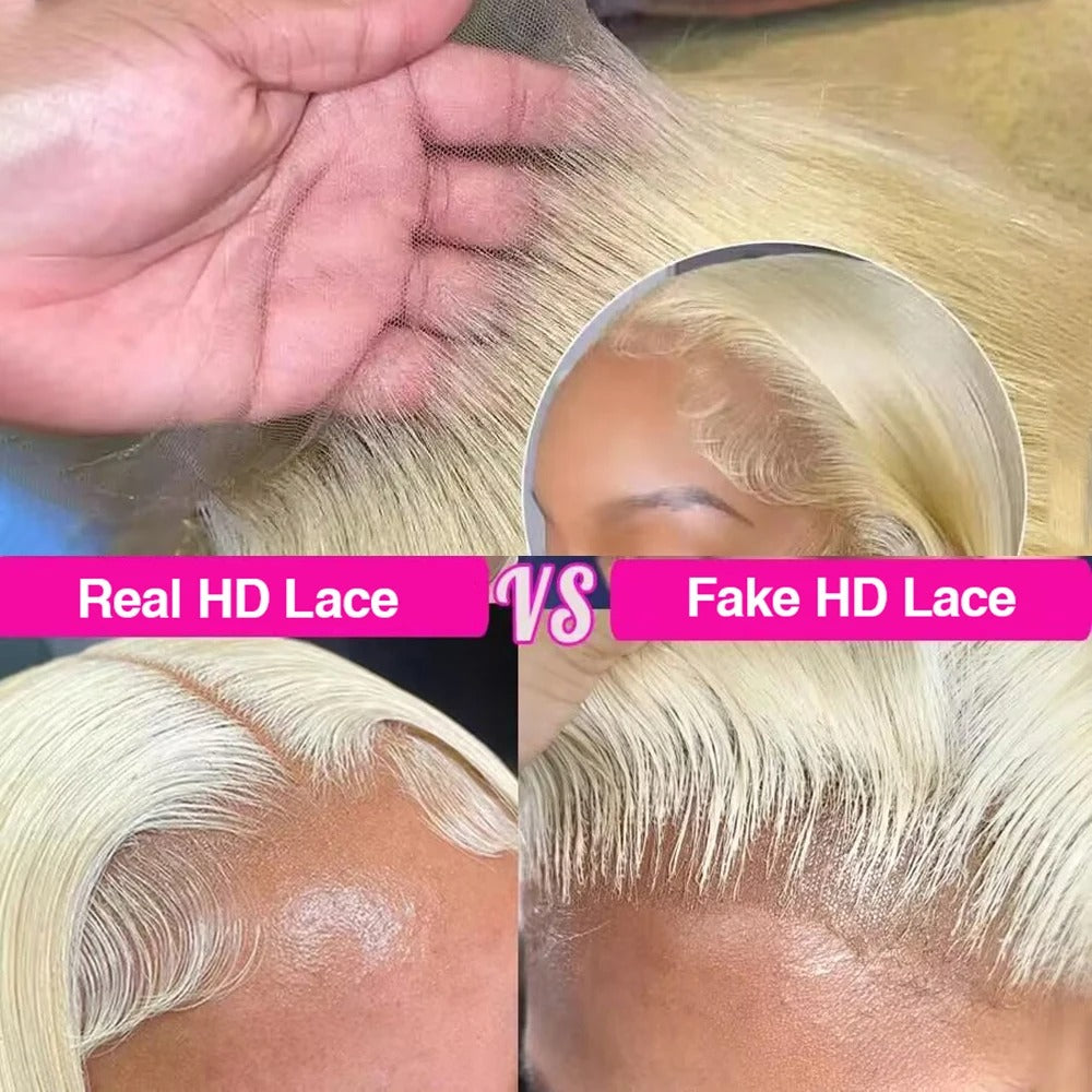 613 Blonde HD Lace Front Wig – Body Wave, Preplucked, 200% Density, 44–46 Inch