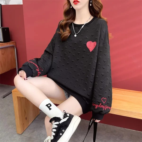 Japanese Embroidered Jacquard Sweatshirt (AW 2025, Thickened, Long Sleeve)