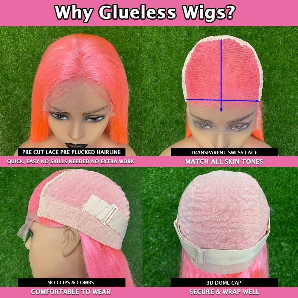 Gray Blue Body Wave HD Lace Wig 13x6 613 Human Hair