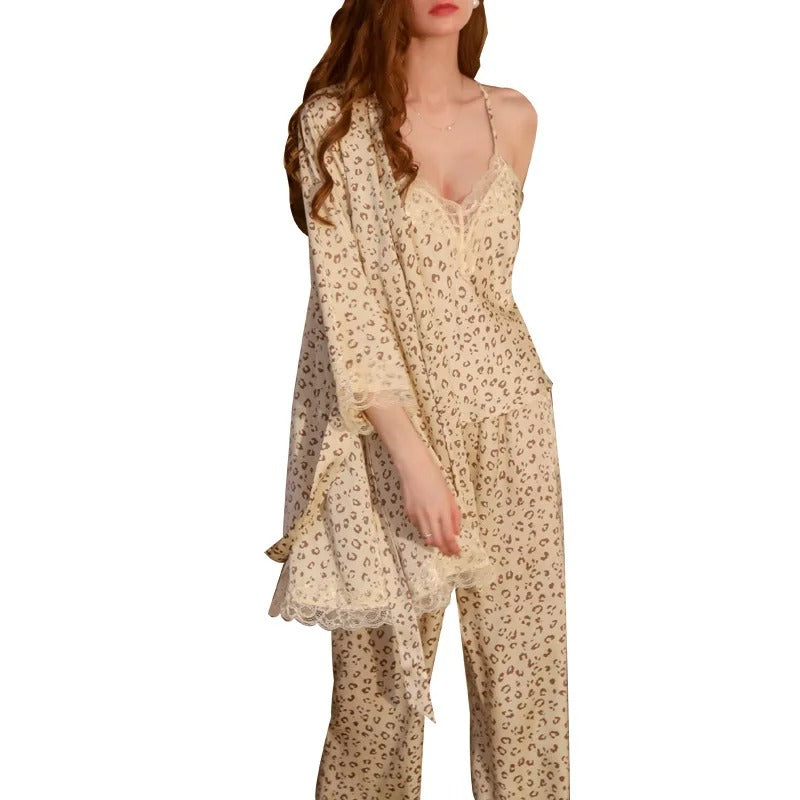 Women’s Sexy 2-Piece Spaghetti Strap Sleepwear Set (S)