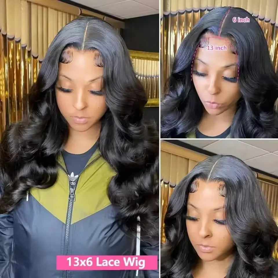 Body Wave HD Lace Front Human Hair Wig (13x4/13x6, Pre-Plucked, 30–40")