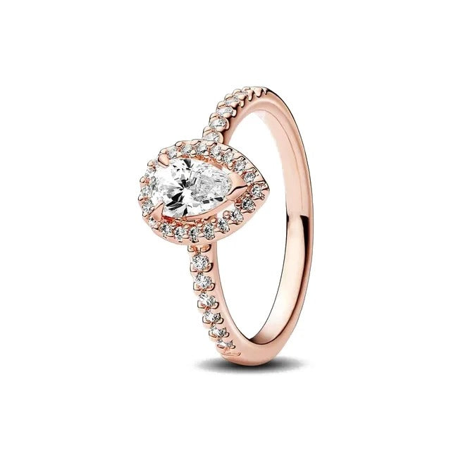 925 Sterling Silver Heart Charm Rings (Pink, Blue, Green, Black) – Women’s Fashion Jewelry Gift for Mother