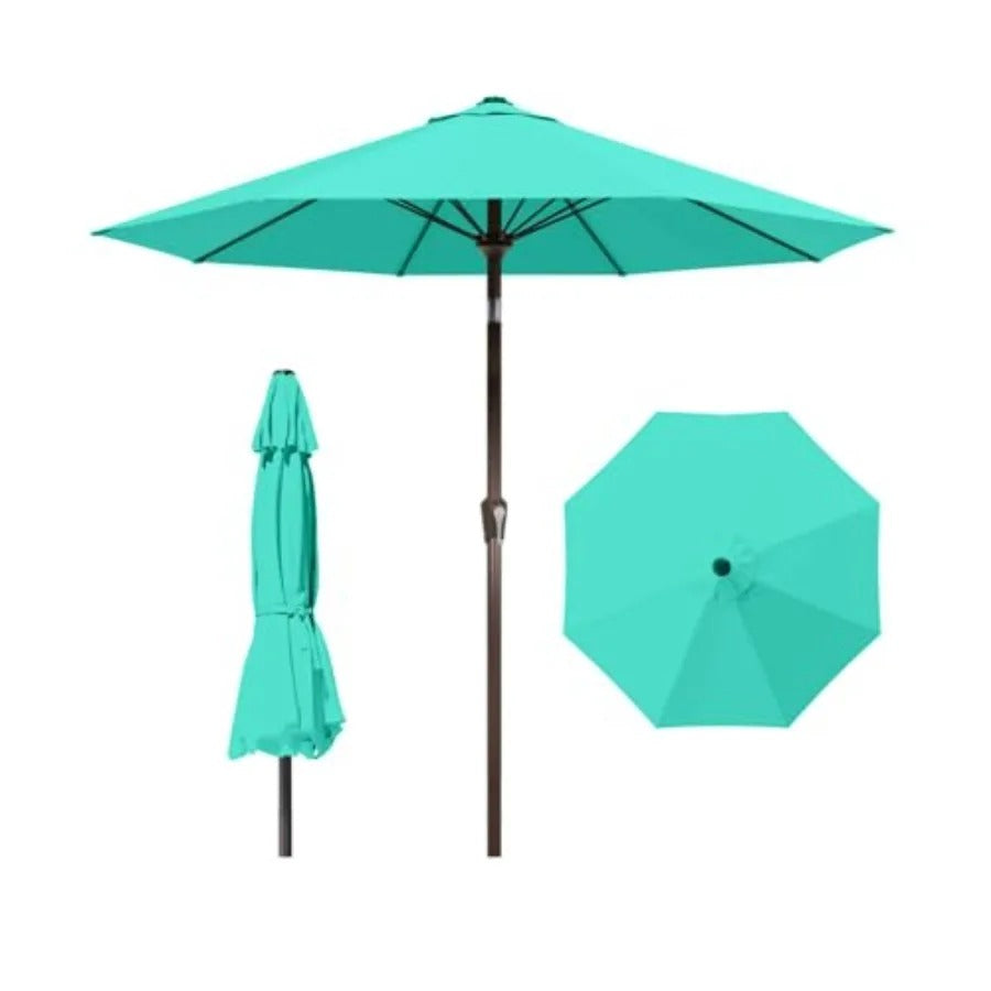 10ft Patio Umbrella with Crank & Tilt, UV-Resistant Waterproof Canopy