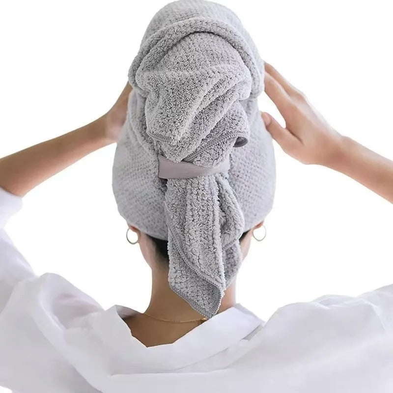Super Absorbent Quick-Dry Thick Hair Cap (Individually Packed)