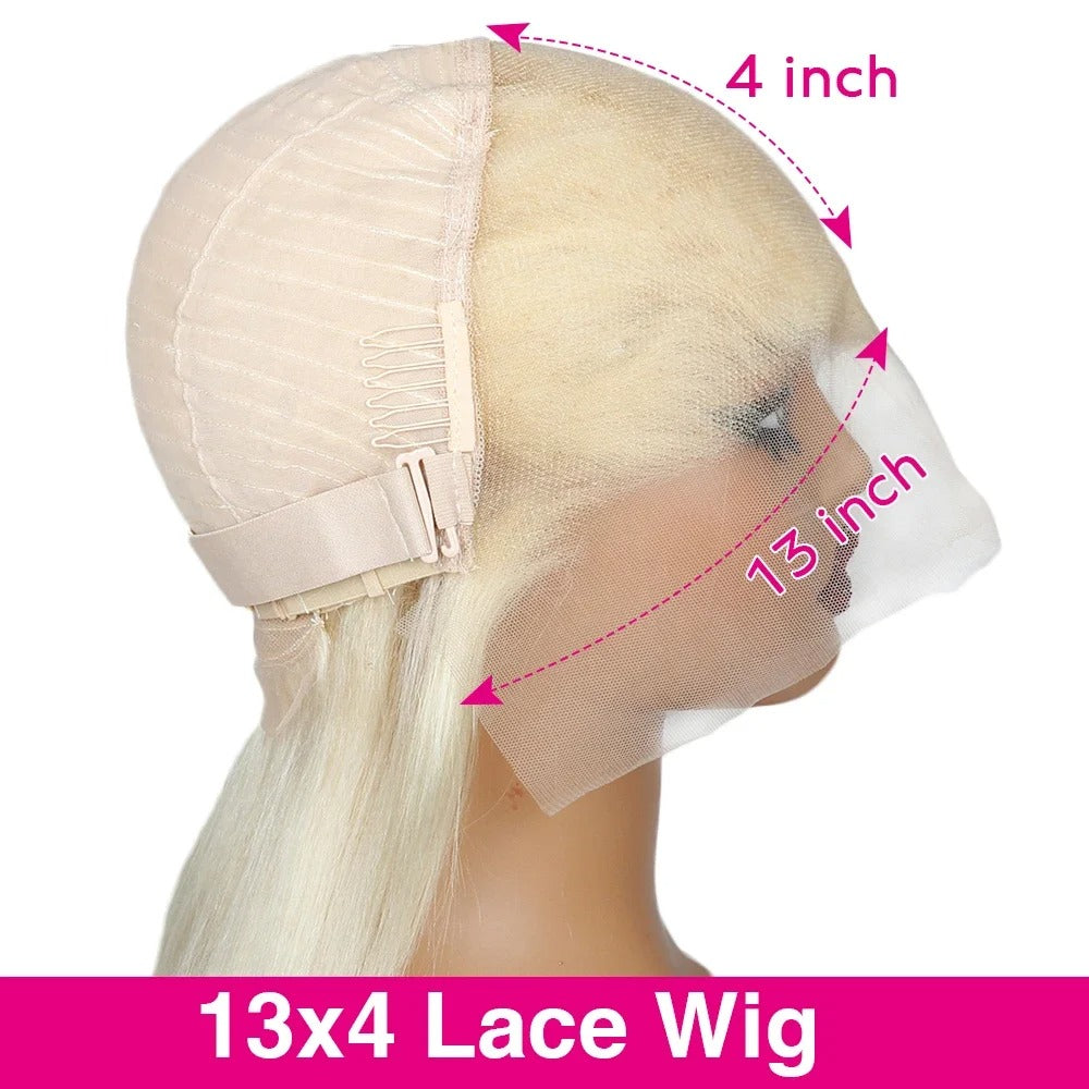 613 Blonde HD Lace Front Wig – Body Wave, Preplucked, 200% Density, 44–46 Inch
