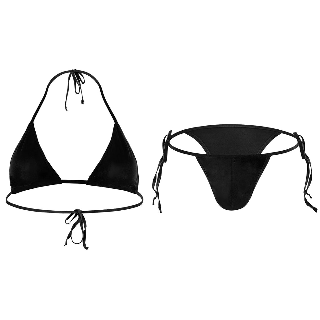 Men’s BDSM Harness Lingerie Set (Crop Top & Briefs)