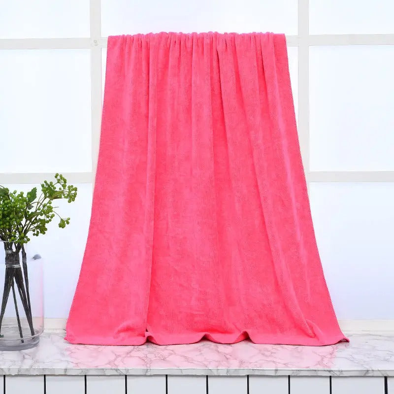 Super Large Microfiber Bath Towel – Ultra Absorbent, Quick-Dry, Soft & Multi-Purpose for Sports & Travel