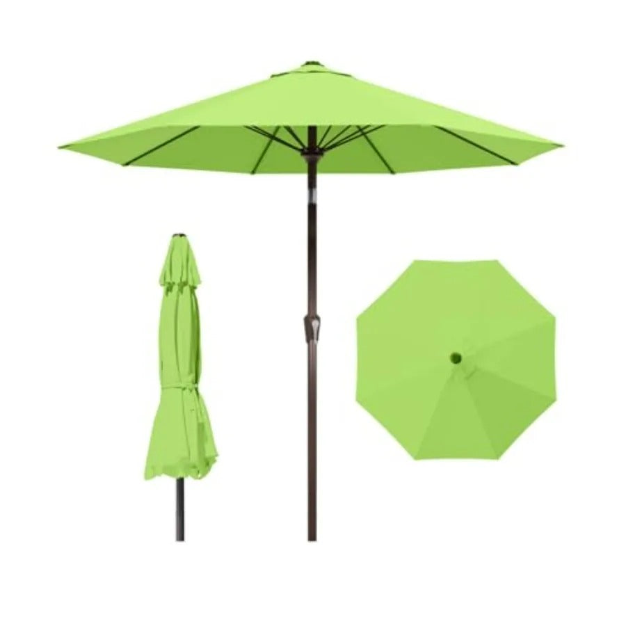 10ft Patio Umbrella with Crank & Tilt, UV-Resistant Waterproof Canopy